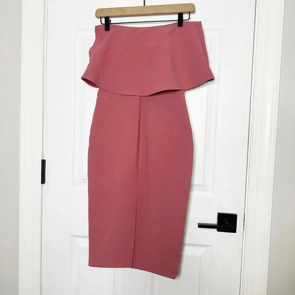 LIKELY Size 0 Revolve Driggs Mauve Strapless Thicker Weight Midi Dress - Picture 5 of 7